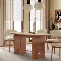 小户型封神！德利丰岩板餐桌把法式奶油风焊在我家客厅