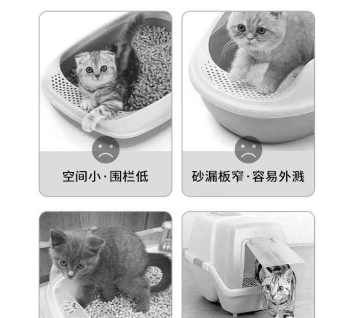汪野君全封闭式猫砂盆