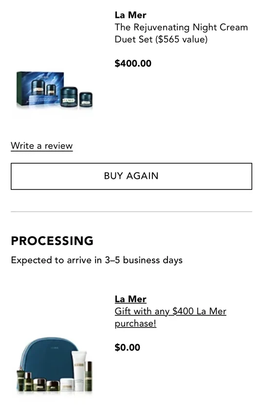 黑五薅羊毛：3.貌似目前La Mer 最好的offer