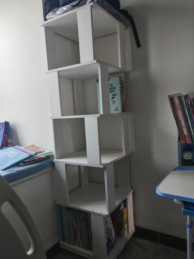 实木书架立式落地小户型置物架靠墙一体储物架子