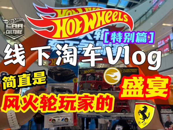 【前方高能】这里简直是，风火轮玩家的盛宴！第一人称带你体验中签的快乐！线下淘车vlog [特别篇] （含热门普卡汽车文化高普超宝隐藏法拉利运输开箱收藏家）