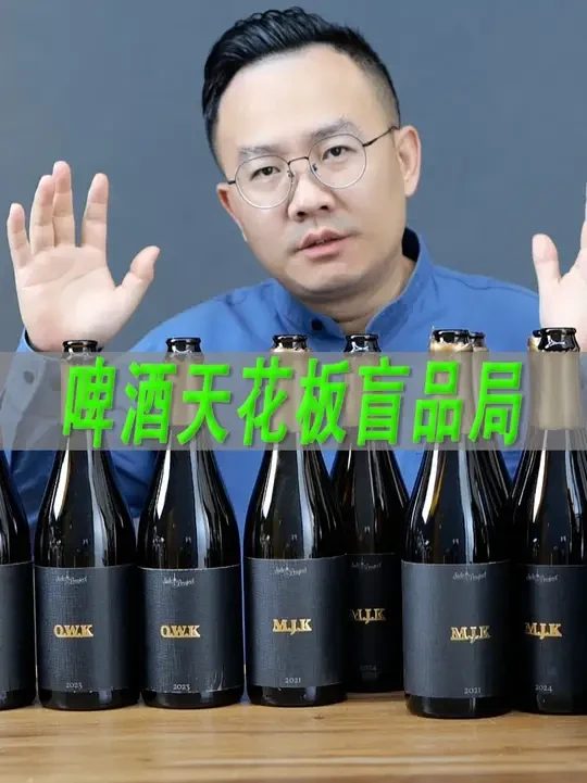 啤酒天花板，副计划OWK、MJK盲品局，b1b2批次对比盲品 #一波说酒 #副计划OWK #副计划MJK #啤酒天花板 #最贵啤酒