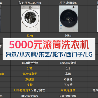 五千买滚筒洗衣机，哪个品牌最值？