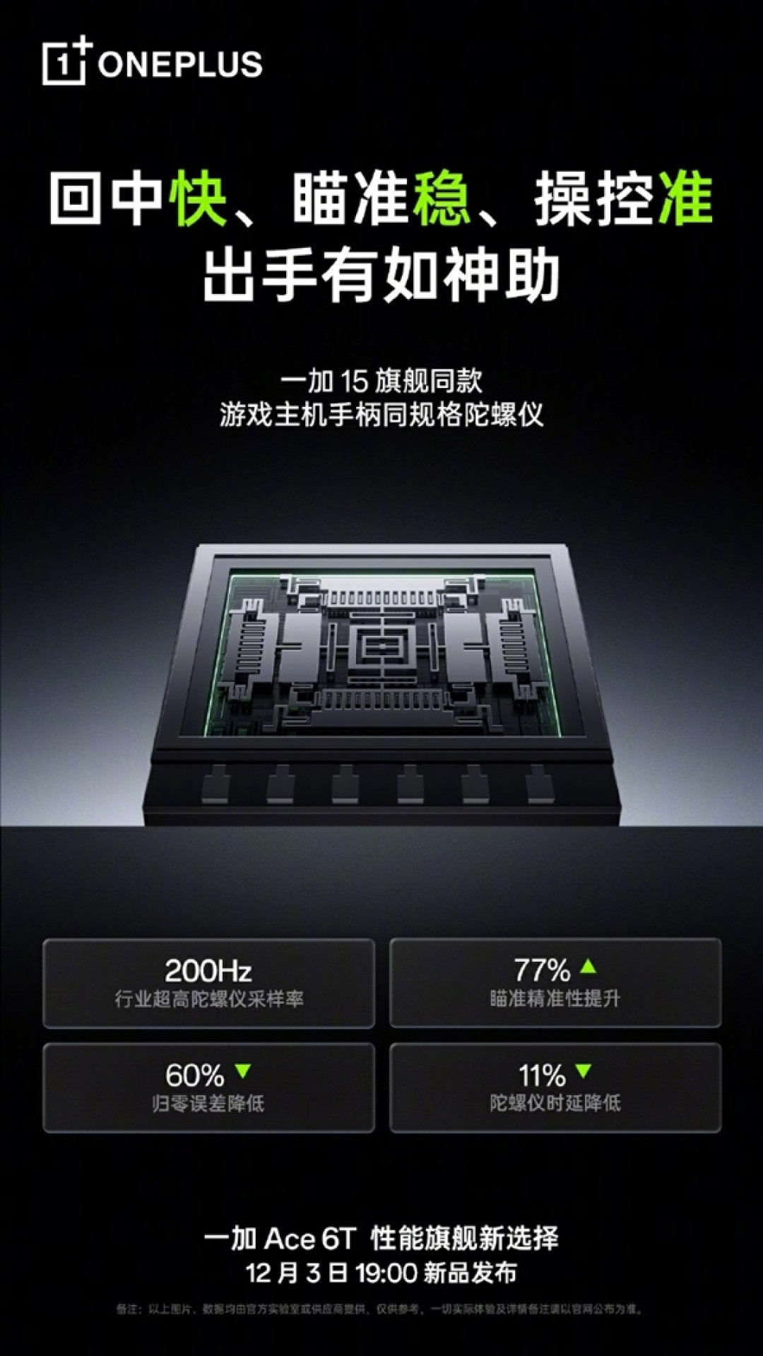 FPS电竞神器!一加Ace 6T升级旗舰同款陀螺仪:人枪合一 指哪打哪