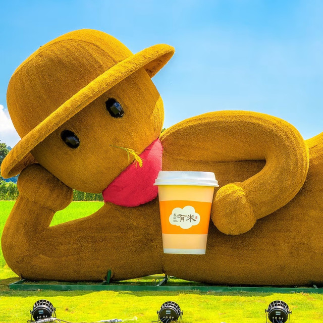 长洲岛奶茶稻草人，黄埔出游的治愈小确幸