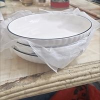 双十一挖到宝!简约轻奢陶瓷深盘太绝了