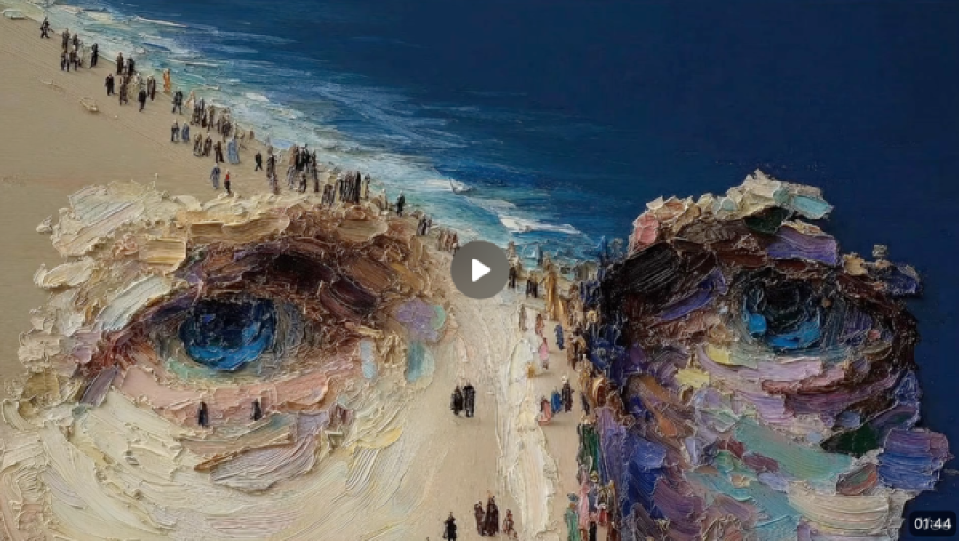 三百多万人围观的 AI 油画视频,是技术的神作,还是没有灵魂的电子垃圾
