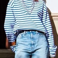 经典条纹衫搭配显高技巧