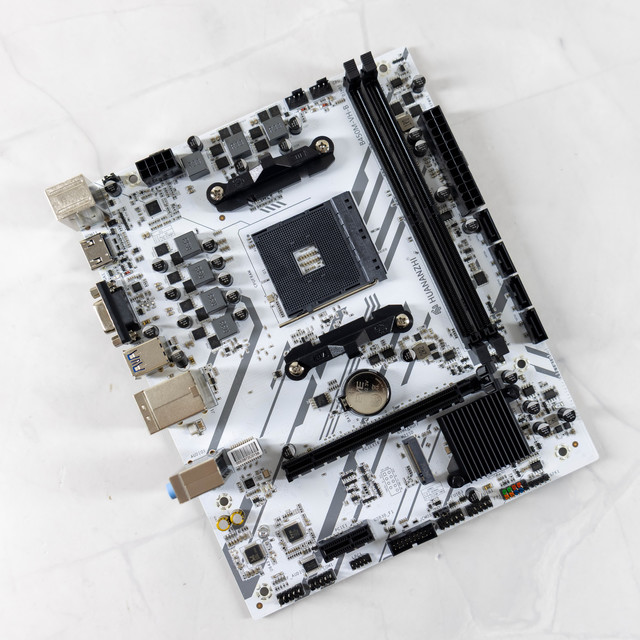 颜值和性价比兼具的白色B450，华南金牌B450M-VH-B主板装机体验