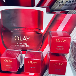 红盒里的紧致底气，OLAY胜肽专研面霜，把滋润和轮廓感焊在脸上