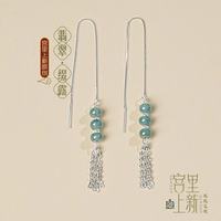 宫里上新·翡翠纯银耳线
