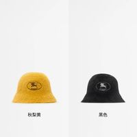 BURBERRY骑士印章人造皮草渔夫帽｜冬日氛围感神器get✅