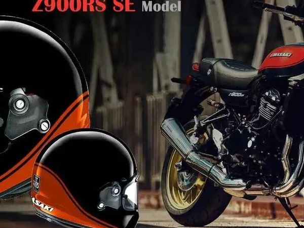 Arai携手川崎发布版Neo特别版画，复刻Z900RS SE黑红火球图案