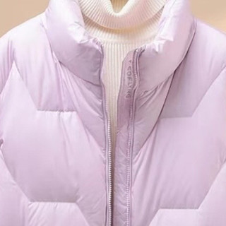 这款粉紫鹅绒服，颜值保暖双担？