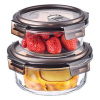 安买伯格圆形玻璃饭盒：上班族带饭的耐高温汤盒优选