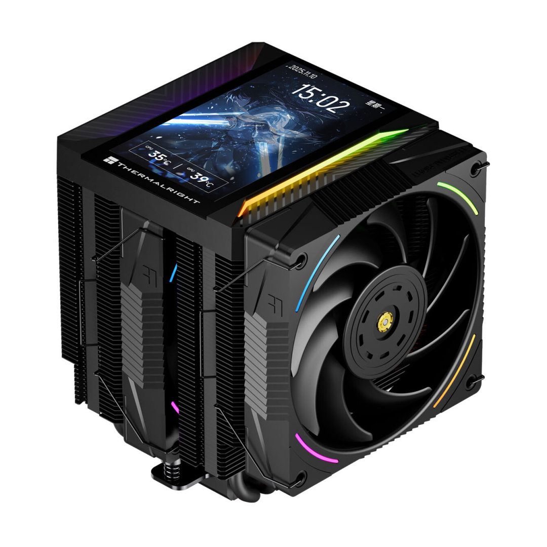 5 英寸显示屏装上 CPU 散热器！Thermalright 新品太敢了