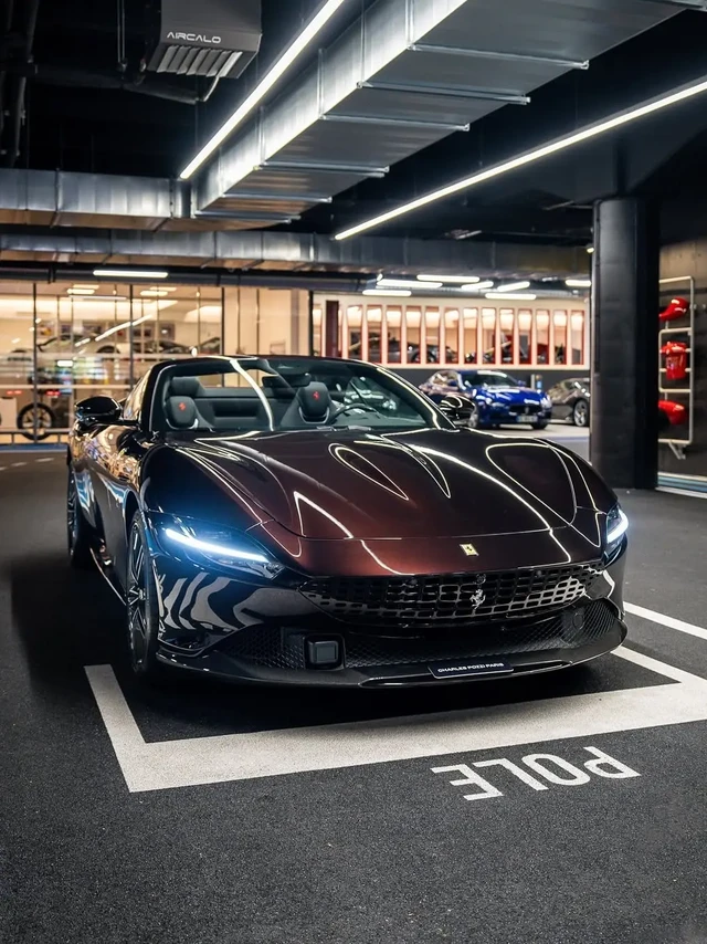 Elegant ferrari roma.虽然(法拉利)最便宜，依旧数据如下:
• 3.4秒（0-100km/h）
• 620匹马力
• 760牛·米扭矩
• 8速DCT变速箱
#法拉利 #罗马 #超
