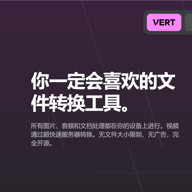 Docker 一键部署 VERT，NAS 秒变文件转换中心！