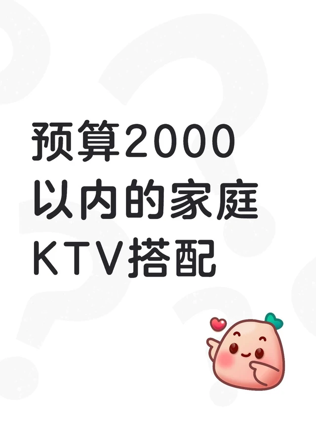我的预算2000内的家庭KTV 搭配