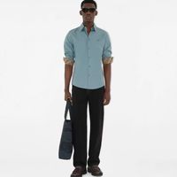 BURBERRY男装修身棉府绸衬衫｜通勤党本命战袍！