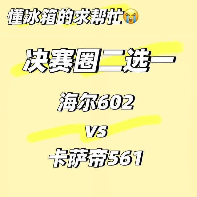冰箱帮选 海尔602 vs 卡萨帝561