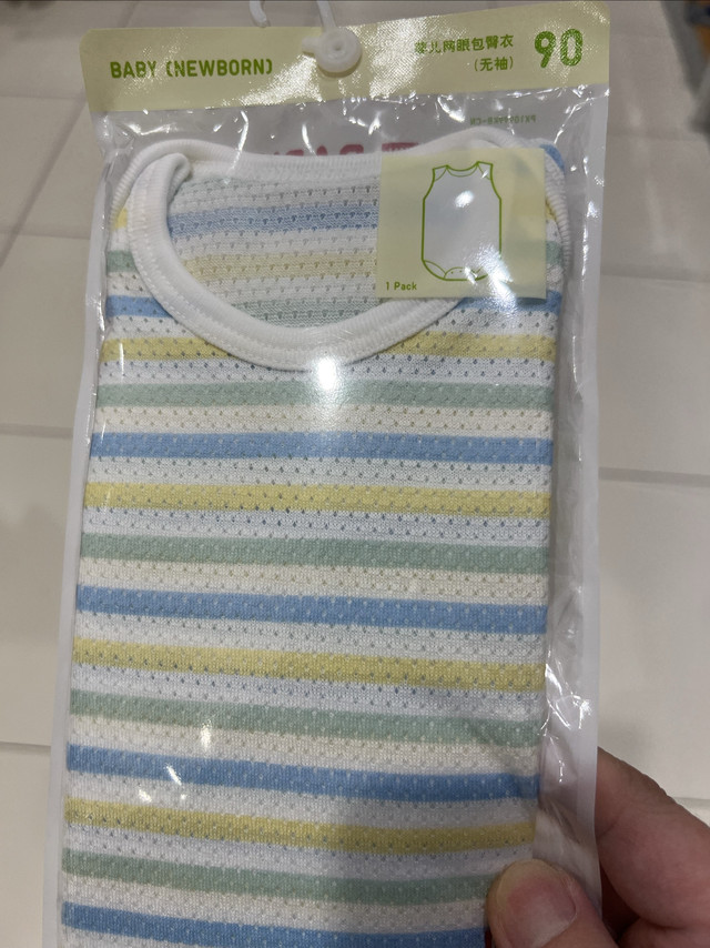 棉柔呵护，优衣库婴幼儿网眼包臀衣的夏日温柔！