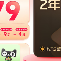 12月值得买的低价会员：wps超级会员2年129元