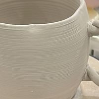 陶艺初体验：泥巴变玫瑰花杯