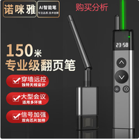 诺咪雅X12大功率绿光激光笔 带32U盘 ppt翻页笔时间显示 购买分析