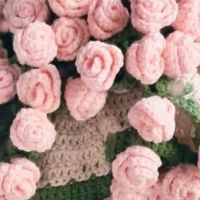 玫瑰花束毯子钩织材料包，把浪漫织进时光里