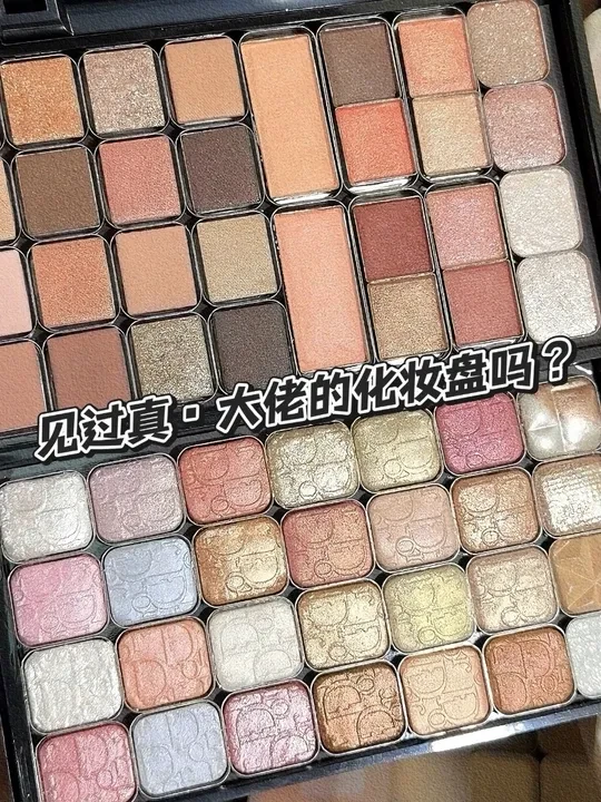 富婆姐妹这双盘把我馋哭了！这配置谁看了不迷糊 #好物推荐🔥 #女孩子花点钱怎么啦 #旅行化妆包 #高铁化妆 #面部综合盘