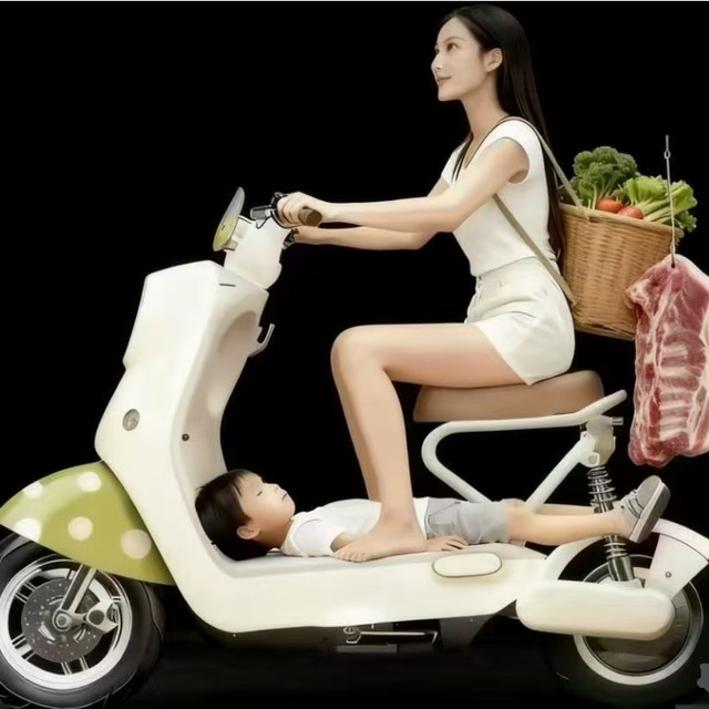 新规电动车上市，孩子坐哪儿逼疯家长！