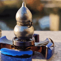 FEGVE双骄体验：钛镶铜葫芦打火机与烤蓝指尖螺