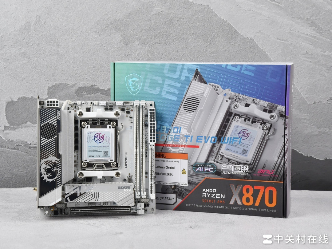 板型小 拓展性能夯 微星 MPG X870I EDGE TI EVO WIFI 刀锋 钛主板评测