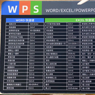 打工人续命神器！WPS快捷键鼠垫，900mm超大尺寸承包我的摸鱼效率