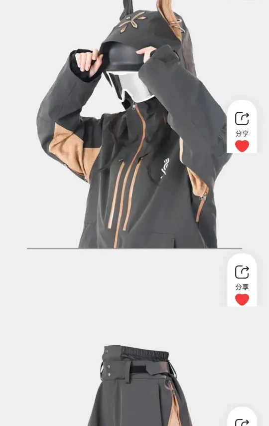 YEYEPOP小野人   杜宾犬滑雪服