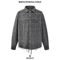 BORC林俊杰同款珍珠满钻格纹衬衫｜帅到窒息的细节控福音✨