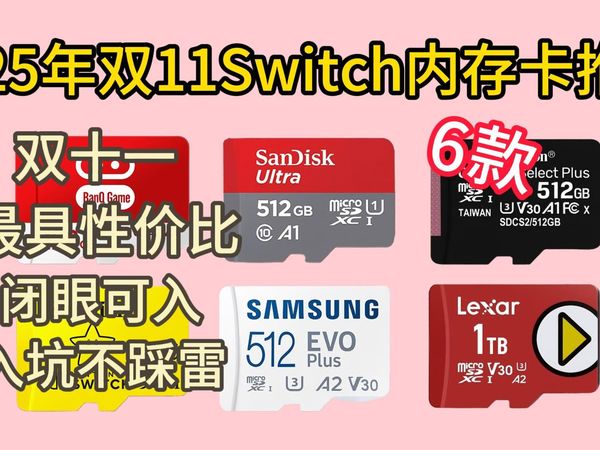 【双11闭眼入系列】2025年11月双11 任天堂Switch游戏机存储卡（MicroSD Express）选购推荐，各种价位超具性价比推荐！
