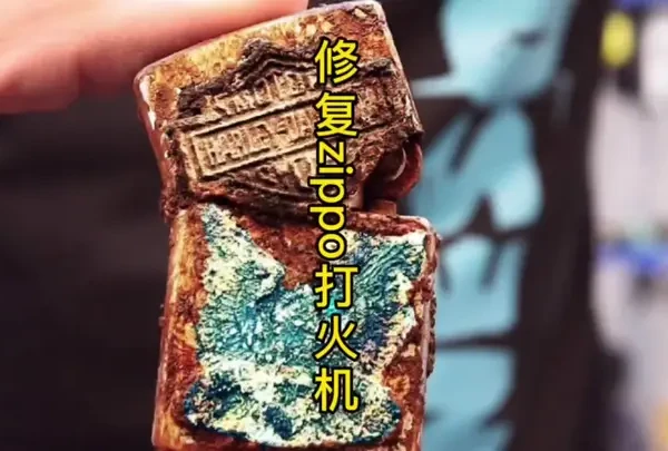 修复zippo打火机，百年大兵的随身物 #艺术品#修复  #打火机 #古董 #瓜子二手车