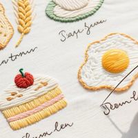 食物主题刺绣：治愈感的日常小确幸