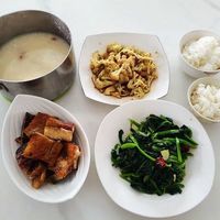 大雪后，五种搭配晚餐，三菜两主食，吃起来热乎乎又可口！