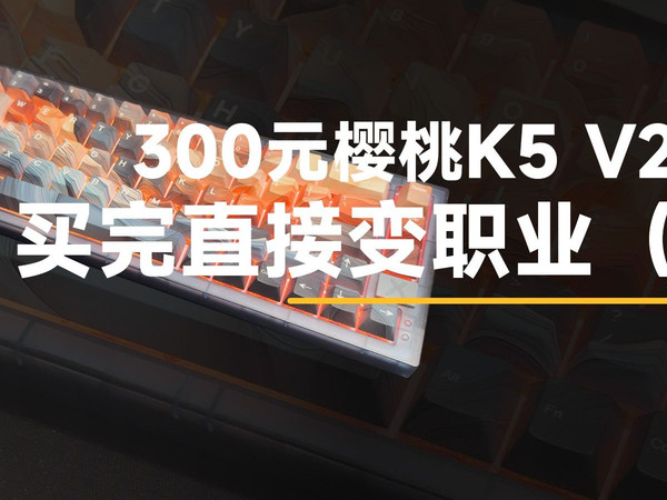 cs高手必备键盘 载物小蜜蜂都在用的机械键盘 樱桃k5 v2游戏键盘评测