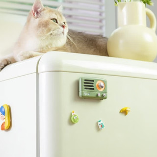 猫王灵感贴贴音响：复古绿韵，奏响生活灵动乐章