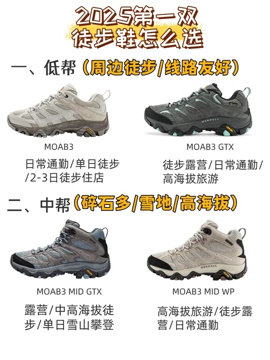 户外小白徒步鞋怎么选？|2025秋季选购指南