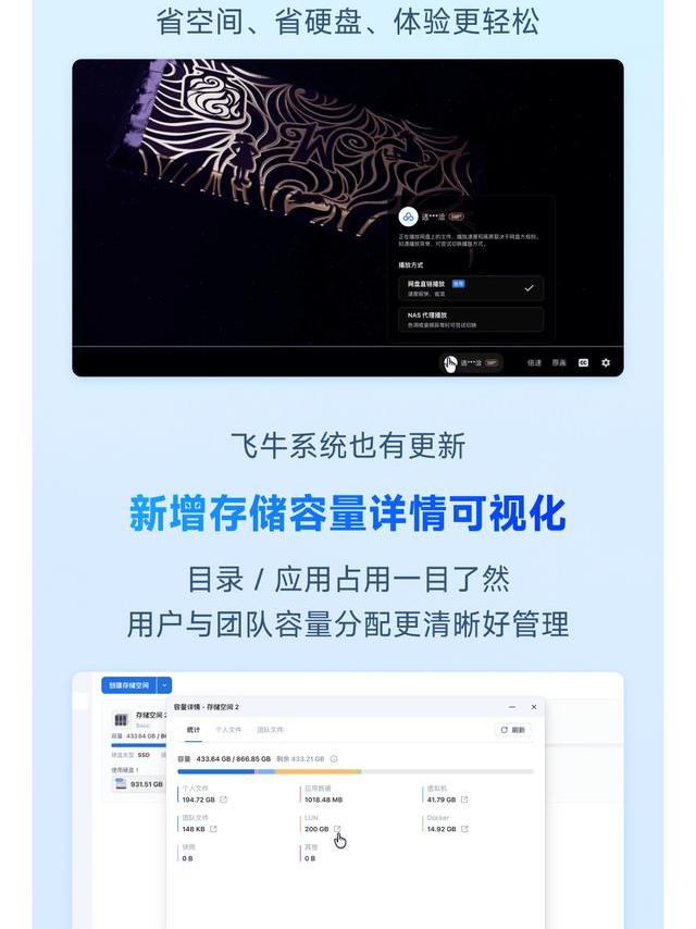国产NAS系统飞牛fnOS更新v1.1.4，新增3家网盘直链播放