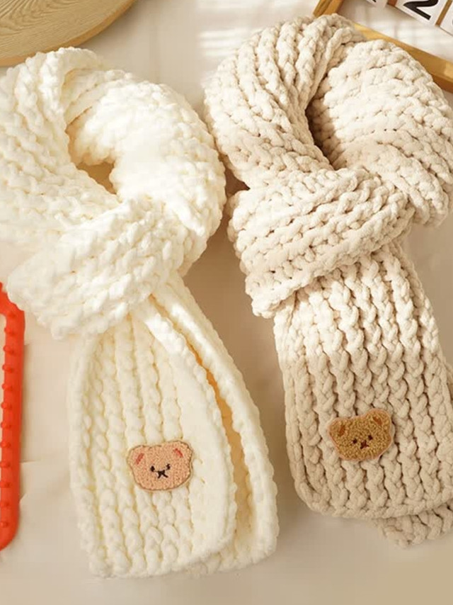 秉优小熊围巾编织套装：手工达人的温暖创意之选！