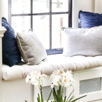 用厨房橱柜自制窗台柜——客厅氛围感小设计