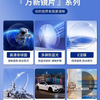 高度近视+高散光配镜封神！万新1.74/1.67防蓝光镜片实测✨