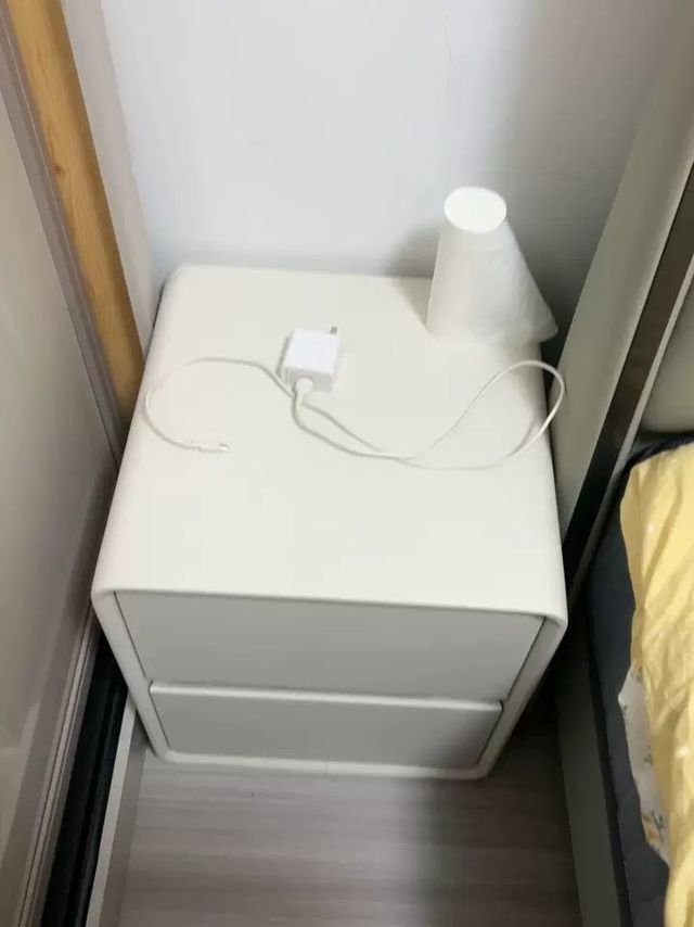 实木床头柜卧室奶油风床边柜整装收纳柜
