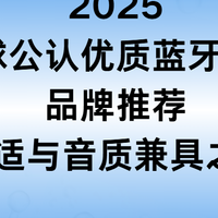 2025全球公认优质蓝牙耳机品牌推荐：舒适与音质兼具之选
